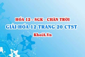 Giải Hóa 12 trang 20 Chân trời Sáng tạo